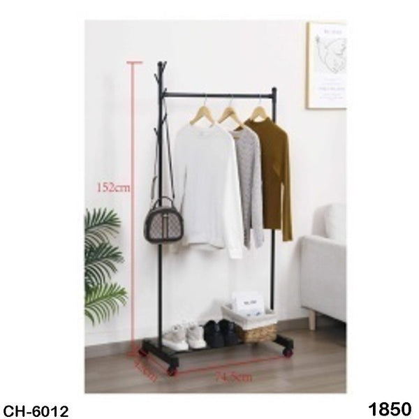 Modern Clothing Rack - Single Pole with 30 Kg Load Capacity
