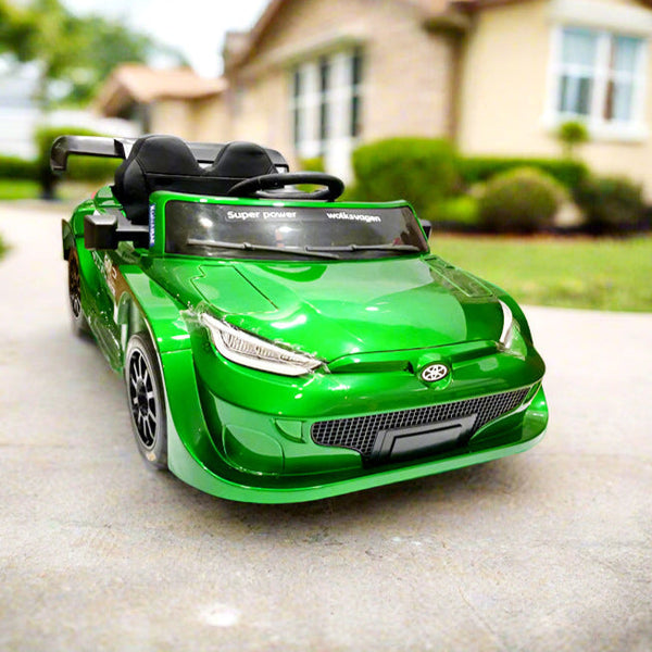 Toyota Style Electric Ride-On Car for Kids – Dual Battery, 2 Motors, Leather Seat & Remote Control