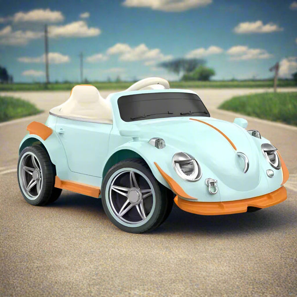 Vintage VW Beetle Electric Ride-On Car for Kids