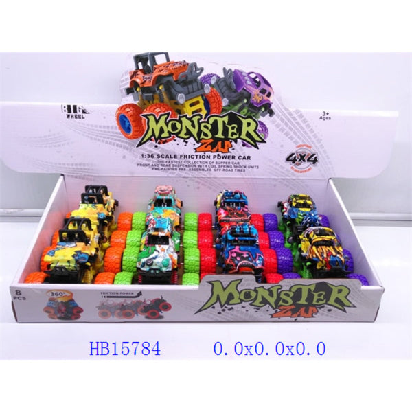 1:36 Friction Powered Stunt Truck Toy