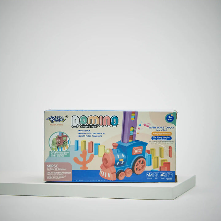 Electric domino train toy box picture available at giggle nest