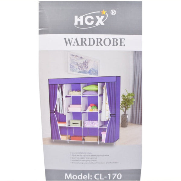 HCX Foldable Non-Woven Wardrobe Closet