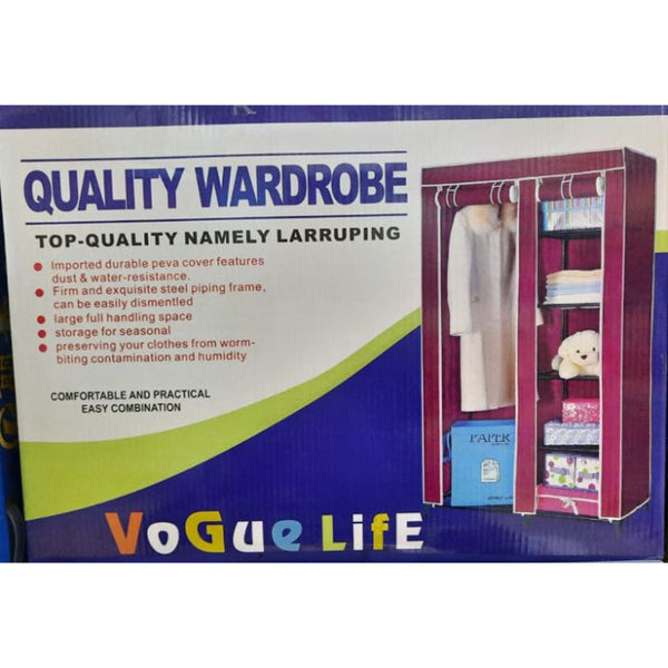 2-Door Portable Folding Wardrobe