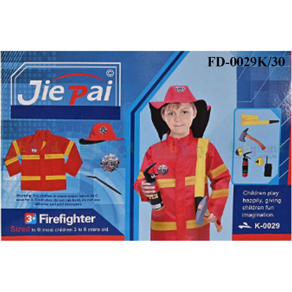 Kids Pretend Play Fire Fighter Costume