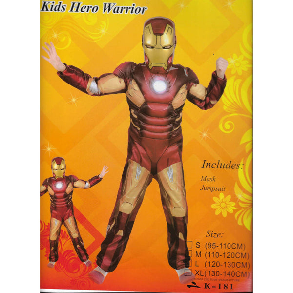 Iron Man Superhero Costume for Kids – Marvel Avengers Dress-Up Outfit