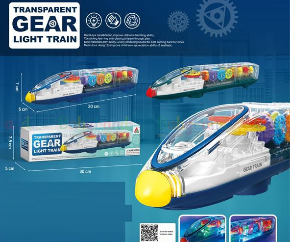 Transparent Gear Light Train