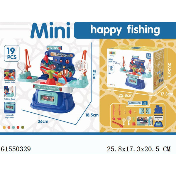 Mini Happy Fishing Play Set - 19 Pcs/Set