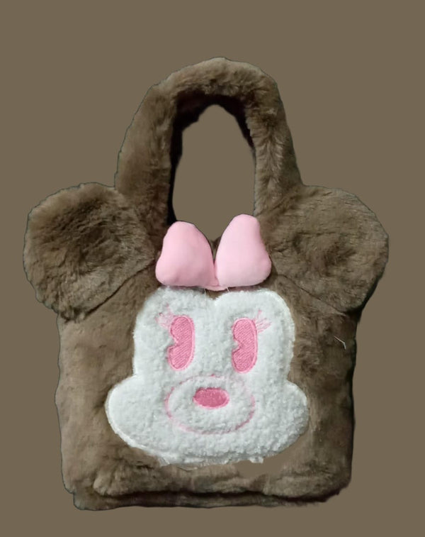 Minnie Plush Girls Bag Purse
