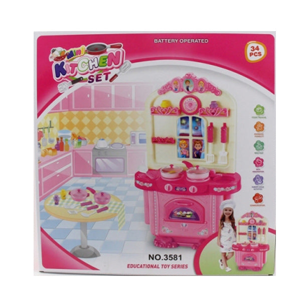 Pretend Play Kitchen Set with Light and Sound