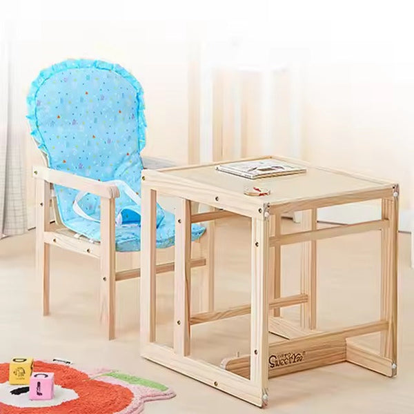 Baby Wooden High Chair 2-in-1