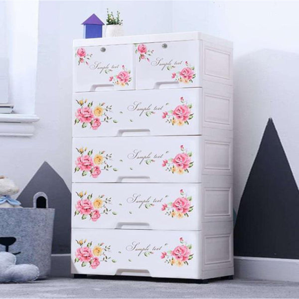 Floral Themed Storage Cabinet