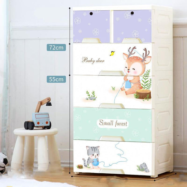 Forest Themed Kids Storage Cabinet