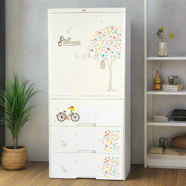Forest Storage Cabinet (Wardrobe + Cupboard)