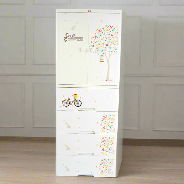Forest Storage Cabinet (Wardrobe + Cupboard)
