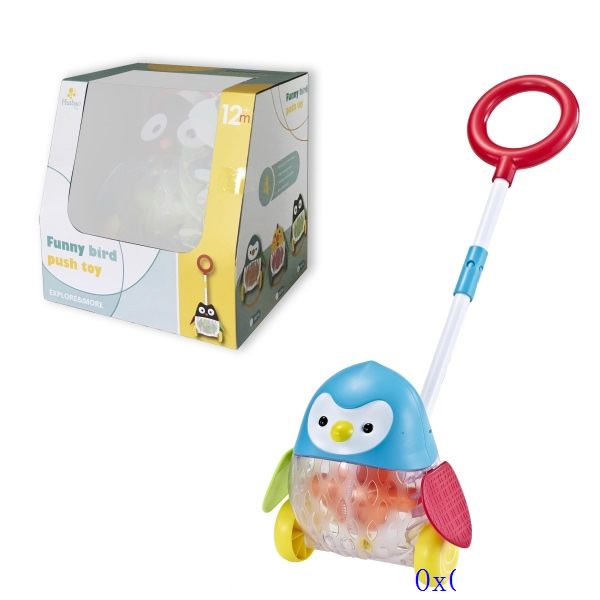 Baby Push Walker Toy with Lights and Sound (Penguin)