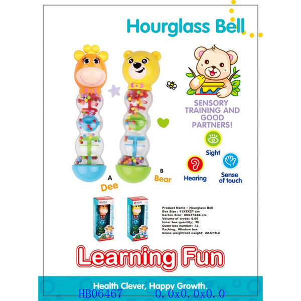 Hour-Glass Bell - Baby Sensory Training Toy