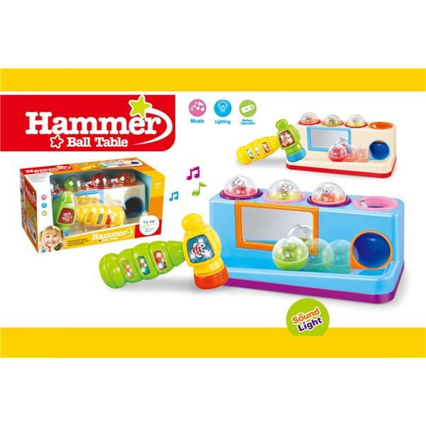Hammer Ball Table Toy with Music with Light