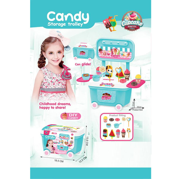Pretend Play Candy Storage Trolley