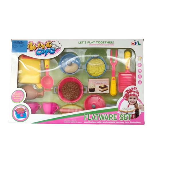 Pretend Play Baking Cafe Flatware Set