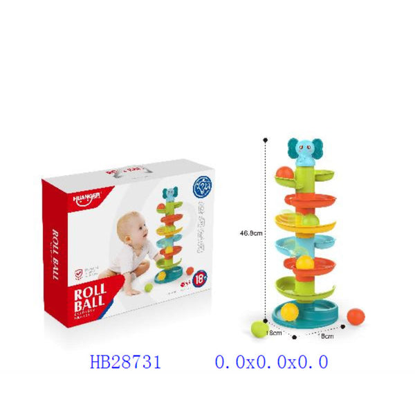 Colorful 7-Layer Roll Ball Play Set