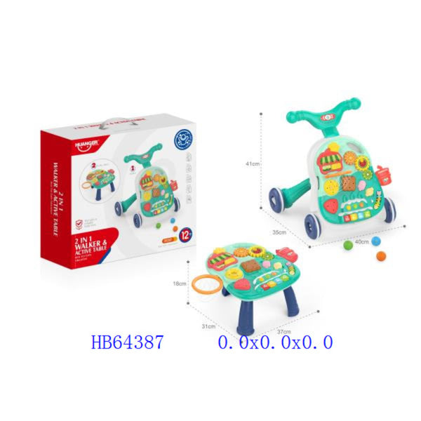 Baby Walker & Active Table 2-in-1