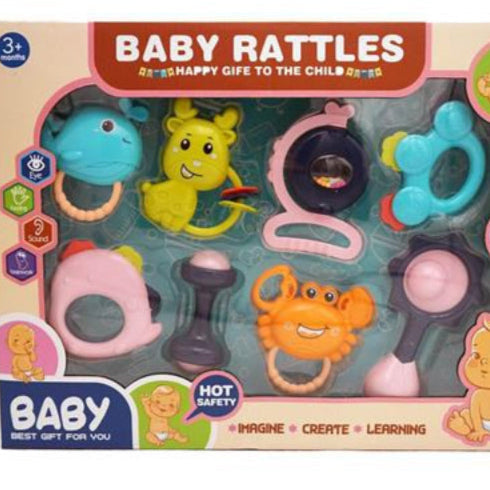 Baby Rattles - 8 Pcs