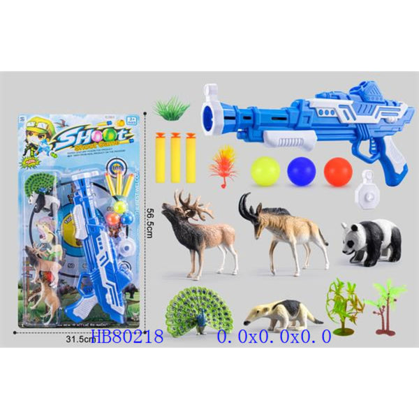 Jungle Shooting Game with Soft Foam Darts