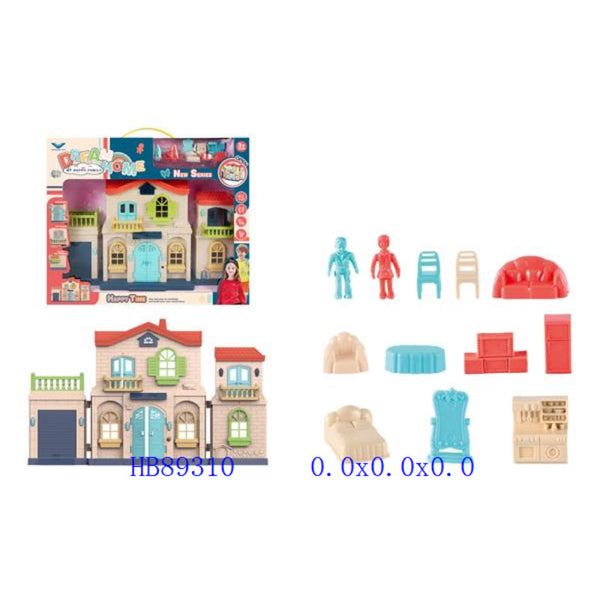 Pretend Play Dollhouse Play Set