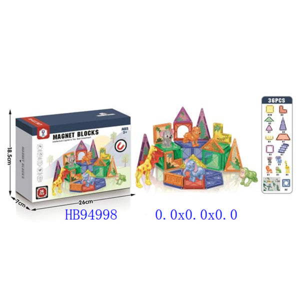 Magnetic Building Blocks Set – 32 Pcs Educational STEM Fun