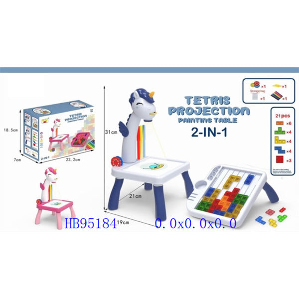 Tetris Projection Paining Table 2-in-1