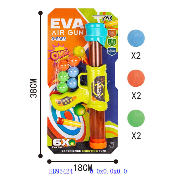 Foam-Powered EVA Blaster – Shoots 6 Soft Balls