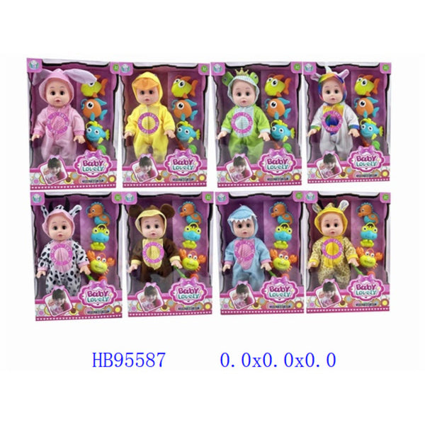 Baby Doll with Fish Play Set
