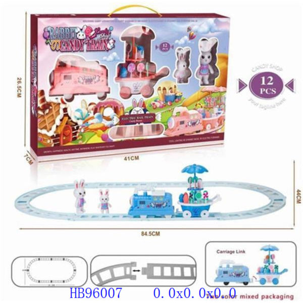 12-Piece Rabbit Candy Train Play Set