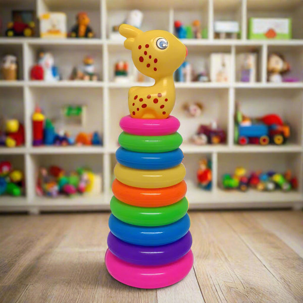 9-Layer Deer Stacking Ring Tower