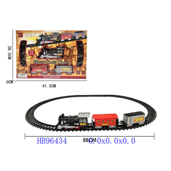 17-Piece Train and Track Set – Complete Railway Playset for Kids