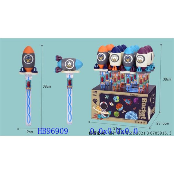 Rocket Bubble Stick Toy
