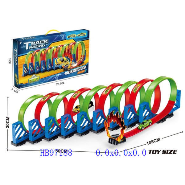 9-Loop Toy Car Track Play Set