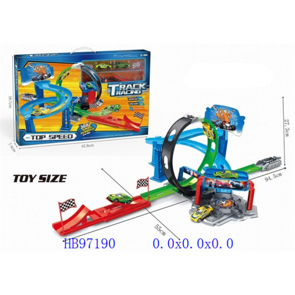 Top Speed Toy Racing Track Set