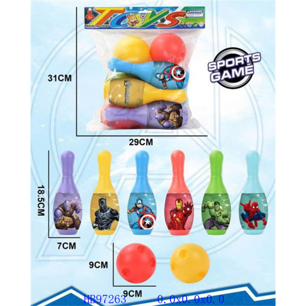 Kids Avengers Bowling Game Set