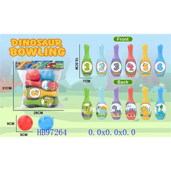 Dinosaur Bowling Game Set
