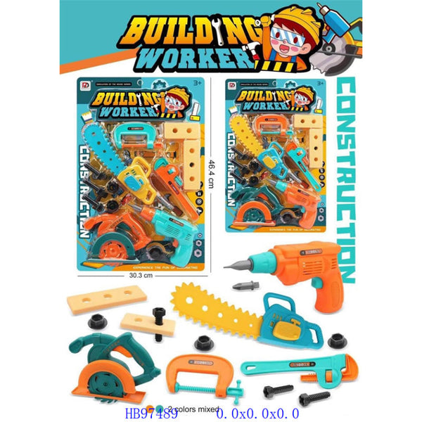 Building Worker Construction Tool Set Toy