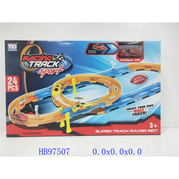 24-Piece Pull Back Super Racing Track