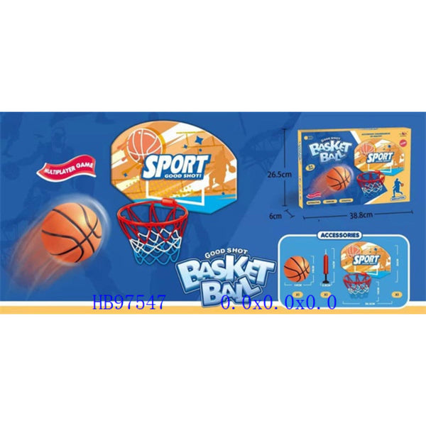 Basketball Hoop Set for Kids – Includes Backboard & Mini Ball