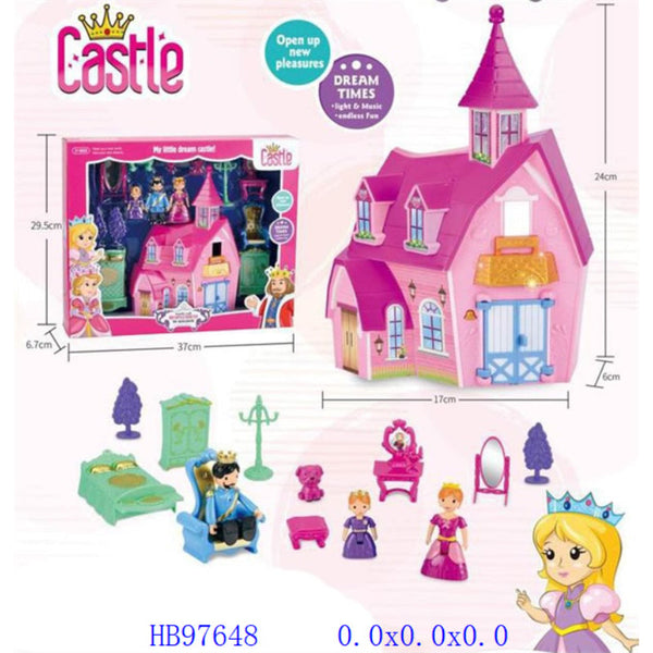 Princess Castle Dollhouse with Lights and Music (3)