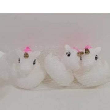 Rubber Unicorn Bath Toy - Set of 3