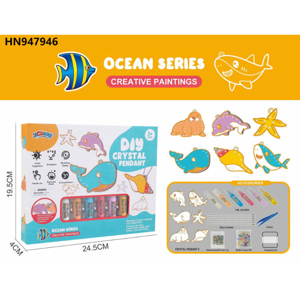 DIY Ocean Series Crystal Painting Craft Kit for Kids