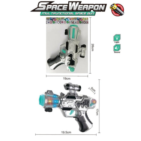 Multifunctional Space Gun with Light and Sound