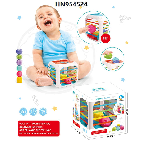 Multicolor 2-in-1 Shape Sorting Box