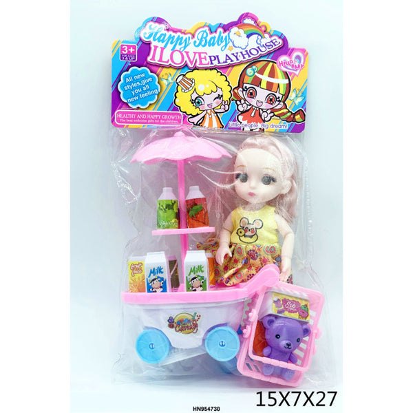 Refreshment Cart Doll Play Set