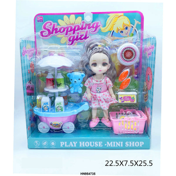 Barbie Doll Shopping Play Set